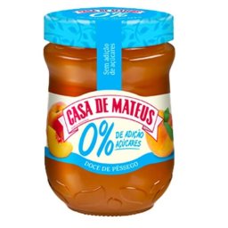 Compota Casa de Mateus Pêssego 0% Açucares - 280gr