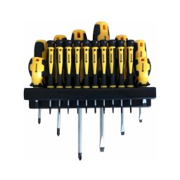 Fieldmann - Conjunto de chaves de fendas com suporte 18 pcs