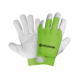 Fieldmann - Luvas de trabalho verde/branco