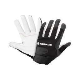 Fieldmann - Luvas de trabalho preto/branco