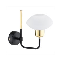 Argon 8032 - Lâmpada de parede RAVELLO 1xE14/15W/230V preta/dourada