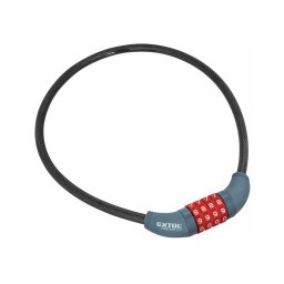 Extol Premium - Cadeado de bicicleta com corrente 10x650 mm e um código de quatro dígitos