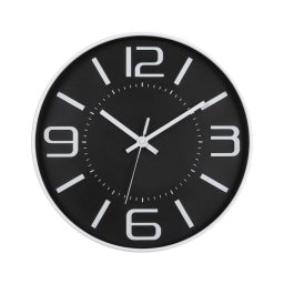 Relógio de parede 1xAA 29 cm preto