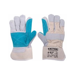 Extol Premium - Luvas de trabalho tamanho 10''-10,5" branco/azul