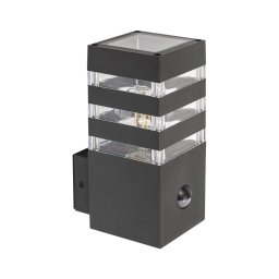 Rabalux 77025- Iluminação de parede exterior com sensor ANKARA 1xE27/12W/230V IP44