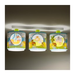 Dalber 60653 - Iluminação de teto para crianças PIRATA ISLAND 3xE27/15W/230V