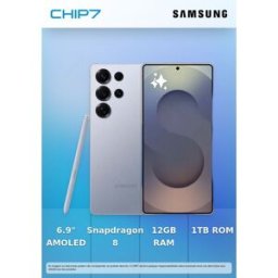 Smartphone Samsung Galaxy S25 Ultra 6.9" (12 / 1TB) 120Hz Azul Prateado Titânio