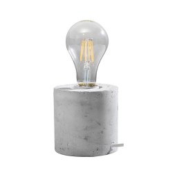 Lâmpada de mesa SALGADO 1xE27/60W/230V betão