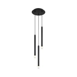 Globo 15629-3 - Candeeiro suspenso BLAKE 3xG9/4W/230V diâmetro 24 cm preto