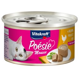 12x85g frango Poésie Mousse Vitakraft comida húmida gatos