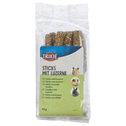 70g alfafa Sticks Trixie snacks para animais pequenos