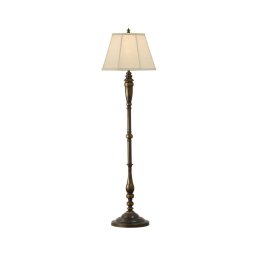Feiss - Candeeiro de chão LINCOLNDALE 1xE27/60W/230V bronze/bege
