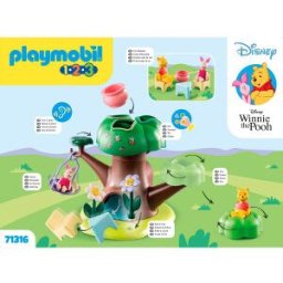 Playmobil 1.2.3 E Disney Winnie The Pooh E Casa Na árvore Do Leitão