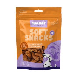 3 x 85 g Braaaf biscoitos de atum com cenoura e feijão verde para cães