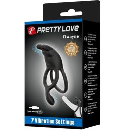 Anel Vibratório Pretty Love Seth Preto