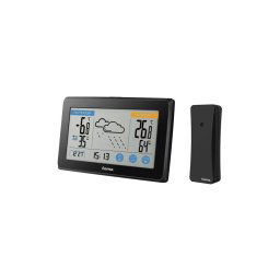 Hama - Estação meteorológica com ecrã LCD a cores 3xAAA/2xAAA preto