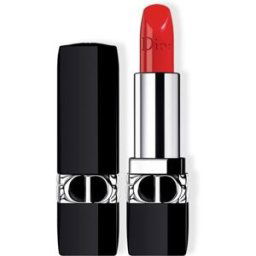 Christian Dior Rouge Batom Recarregável 4 Acabamentos 3,5g Satin 080 Red Smile