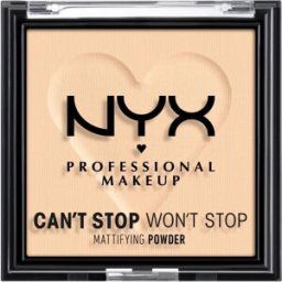 NYX Professional Makeup Can't Stop Won't Stop Pó Compacto Matificante Acabamento Leve 6g 02 Light