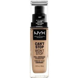 NYX Professional Makeup Can't Stop Won't Stop Base de Cobertura Total 30mL 10 Buff