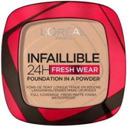 L'Oréal Paris Infallible 24H Fresh Wear Base em Pó Cobertura Mate Total 9g 130 True Beige