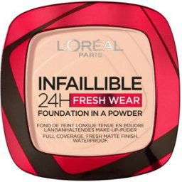 L'Oréal Paris Infallible 24H Fresh Wear Base em Pó Cobertura Mate Total 9g 180 Rose Sand