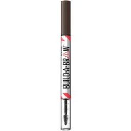 Maybelline Build-A-Brow 2 em 1 com Caneta de Precisão e Gel Fixador de Sobrancelhas 1,6g 260 Deep Brown