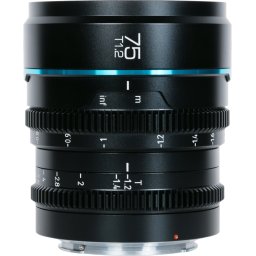 SIRUI 75mm T/1.2 Nightwalker S35 MF Cine Montagem Canon RF