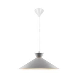 Nordlux - Candeeiro suspenso DIAL 1xE27/40W/230V diâmetro 45 cm cinzento