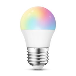 Lâmpada LED RGBW com regulação G45 E27/6,5W/230V 2700-6500K Wi-Fi - Aigostar