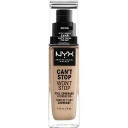 NYX Professional Makeup Can't Stop Won't Stop Base de Cobertura Total 30mL 07 Natural