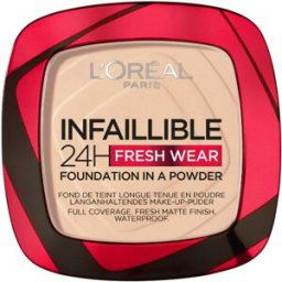 L'Oréal Paris Infallible 24H Fresh Wear Base em Pó Cobertura Mate Total 9g 20 Ivory