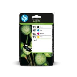 Tinteiro Pack HP 937 CMYK - 4 Cores (6C400NE, 937)