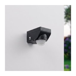 Eglo 97467 - Sensor para exterior de movimento e crepúsculo DETECT ME 4 12 m preto IP44