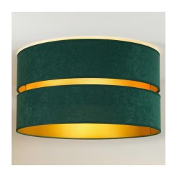Duolla - Iluminação de teto DUO 1xE27/40W/230V diâmetro 40 cm verde/dourado