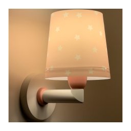 Dalber 82219S - Iluminação de parede de criança STAR LIGHT 1xE27/60W/230V rosa