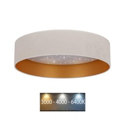 Brilagi - Iluminação de teto LED VELVET STAR LED/24W/230V d. 40 cm creme/dourado