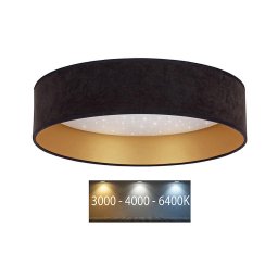 Brilagi - Iluminação de teto LED VELVET STAR LED/24W/230V d. 40 cm preto/dourado