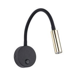 Candeeiro de parede LED LAGOS 1xG9/3W/230V preto/dourado