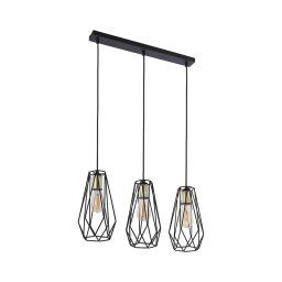 Candeeiro suspenso LUGO 3xE27/15W/230V