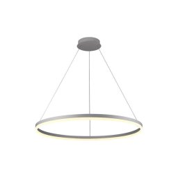 Brilagi - Lustre LED regulável suspenso por cabo CIRCLE LED/55W/230V 3000-6500K prateado +comando à distância