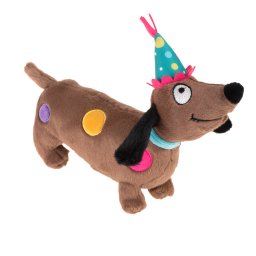 Cão aniversariante de peluche cães