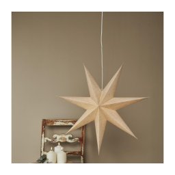 Eglo 411556 - Decoração de Natal ÉTOILE estrela 1xE14/25W/230V 60 cm bege