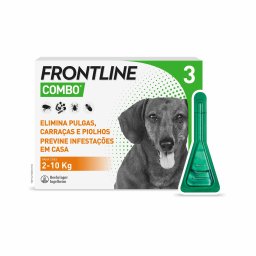 3 pipetas x 0,67 ml Frontline® Combo Spot-on para cães S (2 - 10 kg)