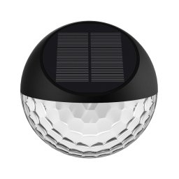 Aigostar - LED RGB solar de parede 2W 1,2V preto IP44