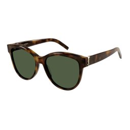Saint Laurent Óculos de sol para mulheres SL M107 003 T55 Acetate 140 Havana