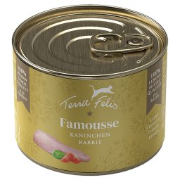 24x200g coelho Famousse Terra Felis comida húmida para gatos