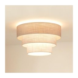 Brilagi - Iluminação de teto ALASKA LUNETA 1xE27/15W/230V diâmetro 45 cm cinzento/creme