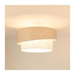 Brilagi - Candeeiro integrado DOVER SHINE 1xE27/15W/230V diâmetro 50 cm cinzento/creme