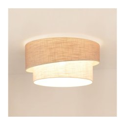 Brilagi - Iluminação de teto DOVER SHINE 1xE27/15W/230V diâmetro 50 cm cinzento/creme