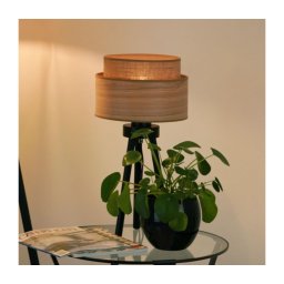 BRILAGI - Lâmpada de mesa MONTANA BOHO 1xE27/15W/230V castanho/preto